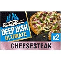 Chicago Town 2 Deep Dish Ultimate Cheesesteak Mini Pizzas 2 x 160g
