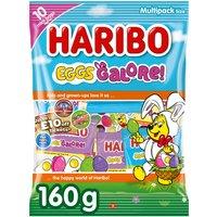 HARIBO Eggs Galore Fruit Flavour Jelly & Foam Sweets 10x16g Fun Size Bags Multipack 160g