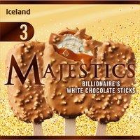 Iceland Majestics 3 Billionaire's White Chocolate Sticks 210g