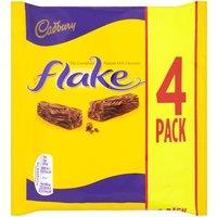 Cadbury Flake Chocolate Bar 4 Pack Multipack 80g