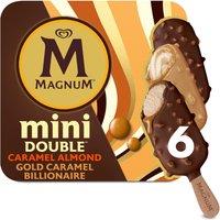 Magnum Mini Double Caramel Almond Gold Caramel Billionaire 6 x 330ml