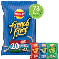 Walkers French Fries Variety Multipack Snacks Crisps 20 x 18g