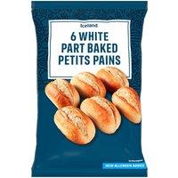 Iceland 6 White Part Baked Petits Pains 300g