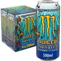 Monster Energy Drink Aussie Style Lemonade 4 x 500ml