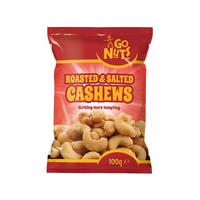 Go Nuts Roasted & Salted Cashews 100g