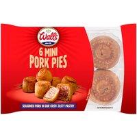 Wall's 6 Mini Pork Pies 300g