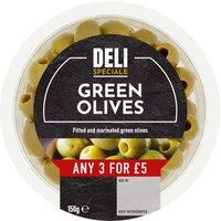 Deli Speciale Green Olives 150g