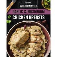Iceland 2 Garlic & Mushroom Chicken Breasts 400 g