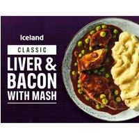 Iceland Liver & Bacon with Mash 400g
