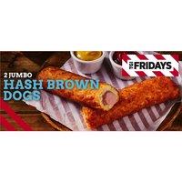 TGI Fridays 2 Jumbo Hash Brown Hot Dogs 220g