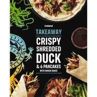Iceland Take Away Crispy Shredded Duck & 6 Pancakes 230g
