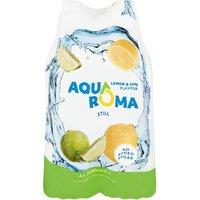 Aqua Roma Still Lemon & Lime Flavoured Spring Water 4 x 500ml