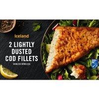 Iceland Lightly Dusted Cod Fillets 255g