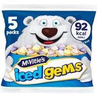 McVitie's Iced Gems Multipack Biscuits 5 x 23g, 115g