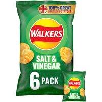 Walkers Salt & Vinegar Multipack Crisps 6x25g