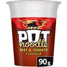 Pot Noodle Instant Snack Beef & Tomato 90 g
