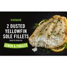 Iceland 2 Dusted Lemon & Parsley Yellowfin Sole Fillets 250g