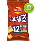 Walkers Squares Variety Multipack Snacks Crisps 12x22g