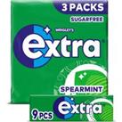 Extra Spearmint Sugarfree Chewing Gum Multipack 3 x 9 Pieces