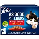FELIX As Good As it Looks Meaty Selection in Jelly Wet Cat Food 12x100g