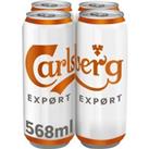 Carlsberg Export Lager Beer 4 x 568ml Pint Cans