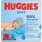 Huggies Pure Baby Wipes - 3 Pack (3 x 56 Wipes)