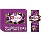 Ribena Blackcurrant Juice Drink Cartons 6x250ml
