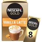 Nescafe Vanilla Latte Instant Coffee 8 x 18.5g Sachets