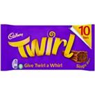 Cadbury Twirl Chocolate Bar 10 Pack Multipack 215g