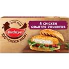 Birds Eye 4 Chicken Quarter Pounders Burgers 454g