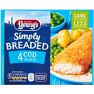Young's Breaded 4 Cod Fillets 400g