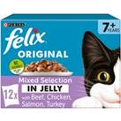 FELIX Original Senior 7+ Variety Selection in Jelly Wet Cat Food 12x100g