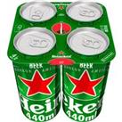 Heineken Premium Lager Beer Can 4x440ml