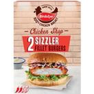 Birds Eye Chicken Shop 2 Sizzler Breaded Chicken Fillet Burgers 227g