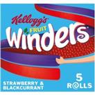 Kellogg's Fruit Winders Doubles Strawberry & Blackcurrant Snack Rolls 5x17g