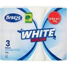 Breeze White Value 3 Rolls Kitchen Towel