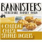 Bannisters Yorkshire Family Farm 4 Cheddar Cheese Stuffed Jackets 500g