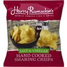 Harry Ramsden's Salt and Vinegar Hand Cooked Crisps 130g