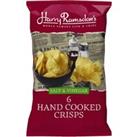 Harry Ramsden's Salt and Vinegar Hand Cooked Crisps 6 Pack 150g