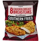 Iceland 8 (approx.) Southern Fried Chicken Breast Breasteaks 680g