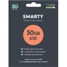 SMARTY Sim 30GB Data for £10