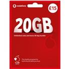 Vodafone Sim 20GB Data for £15