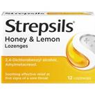 Strepsils Honey & Lemon Lozenges x12 for Sore Throat