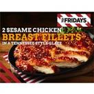 TGI Fridays 2 Sesame Chicken Breast Fillets in a Tennessee Style Glaze 410g