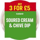 Iceland Soured Cream & Chive Dip 200g
