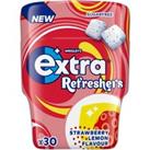 Extra Refreshers Strawberry Lemon Sugarfree Chewing Gum Bottle 30 Pieces