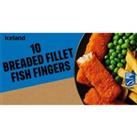 Iceland 10 Breaded Fillet Fish Fingers 250g