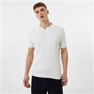 Jack Wills Mens Knitted Ribbed Polo Shirt Top Short Sleeve Collared - XL Regular