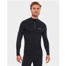 The North Face Sport Long Sleeve Zip Top - Black - Mens