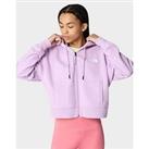 The North Face Icon Crop Full Zip Hoodie - Purple - Womens